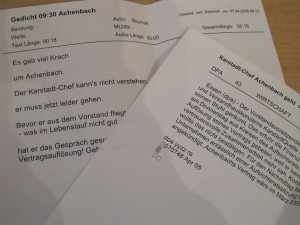 Original-Agenturmeldung und was daraus geworden ist