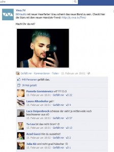 Viva zeigt den neuen Style von Bill Kaulitz