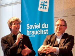 Alex v. Beyme mit Johannes Kahrs